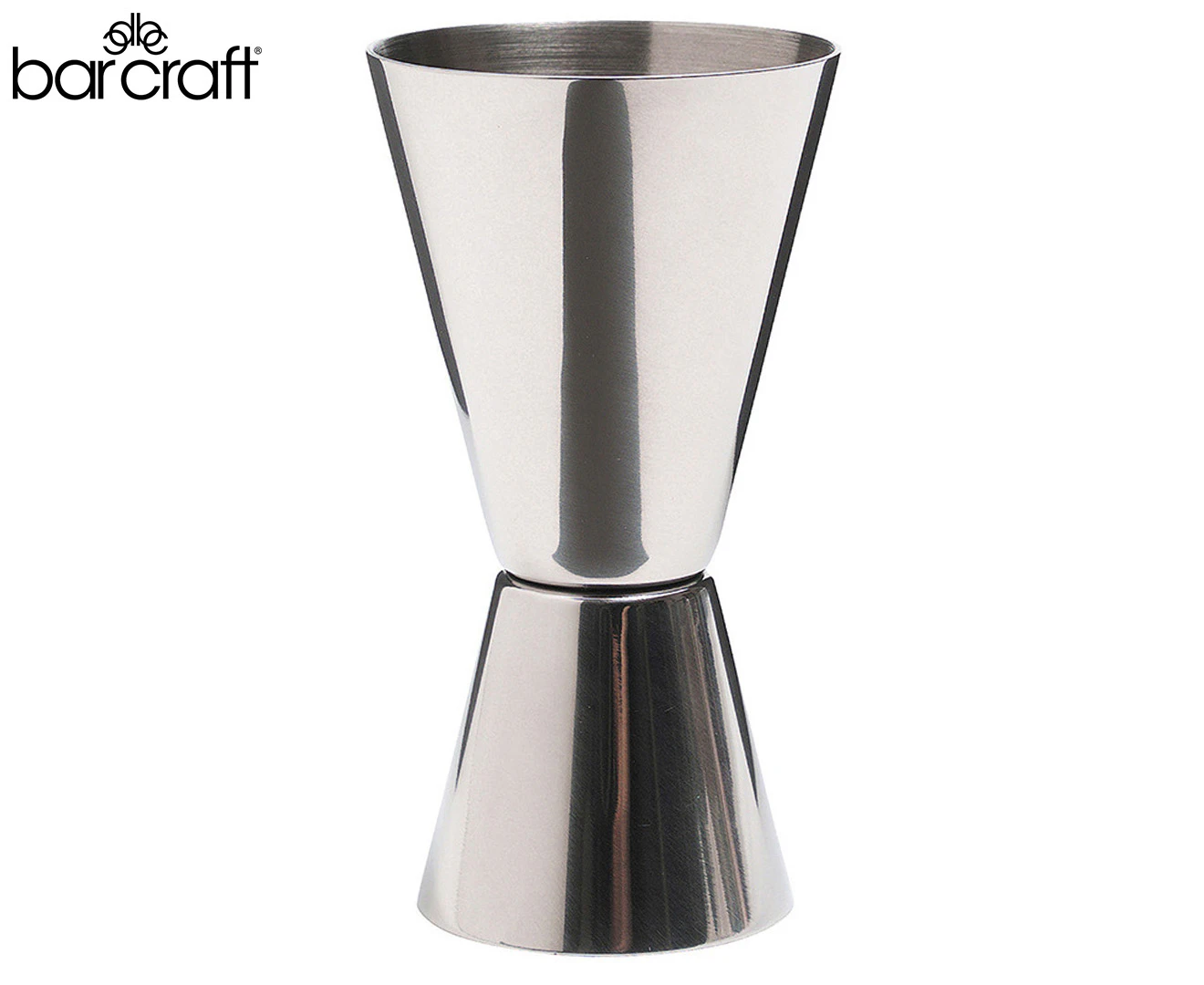 Barcraft Stainless Steel Double 25/50ml Cocktail/Martini Jigger Spirit Pourer