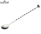 Barcraft 28cm Stainless Steel Cocktail Mixing Spoon with Muddler