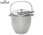 BarCraft 17cm Stainless Steel Ice Bucket with Lid & Tongs