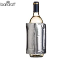 Barcraft Adjustable 18.5cm Wrap Around Wine Cooler Bottle Chill Sleeve Silver