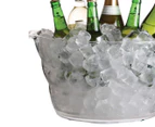 BarCraft Acrylic 28cm Oval Drink Bottle Pail Cooler Bucket Large Container Clear