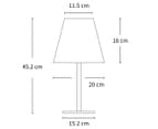 Lexi Lighting Solar + DC LED Outdoor Table Lamp - Black/White 4