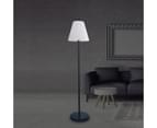 Lexi Lighting Solar + DC LED Outdoor Floor Lamp - Black/White 4