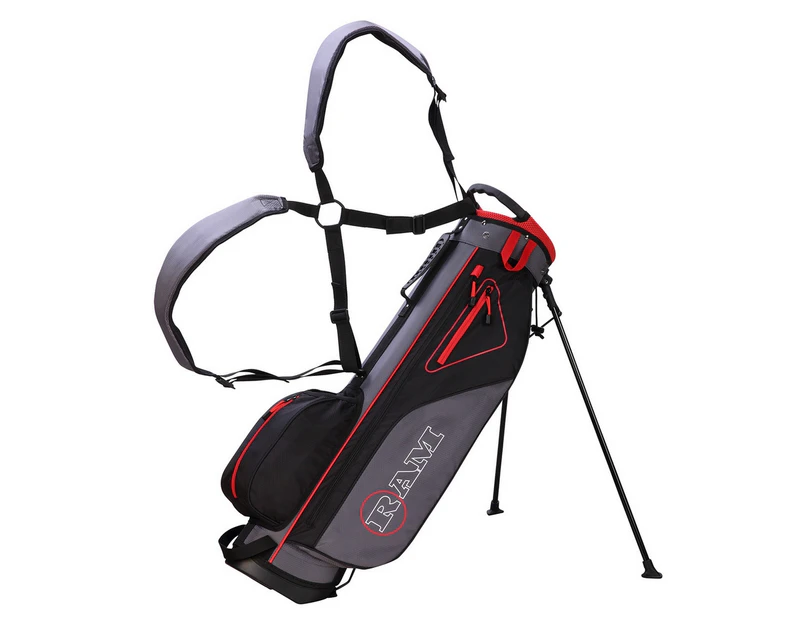 Ram Golf Lightweight Stand Carry/Sunday Bag - Red