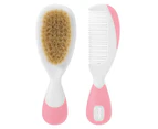 Chicco Brush & Comb Haircare Set - Pink