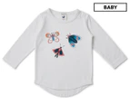 Walnut Melbourne Baby Leo Long Sleeve Printed Tee / T-Shirt / Tshirt - Flutter