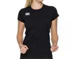 Canterbury Women's Crew Neck Logo Tee / T-Shirt / Tshirt - Black