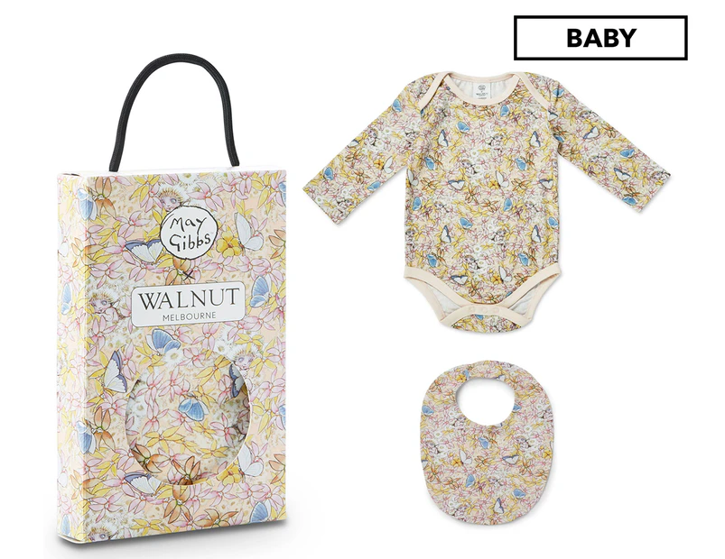 Walnut Melbourne x May Gibbs Baby Girls' Winter Gift Pack - Gum Blossom