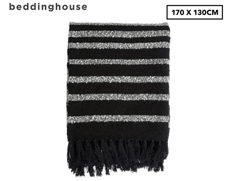 Bedding House 170x130cm Honshu Throw - Black