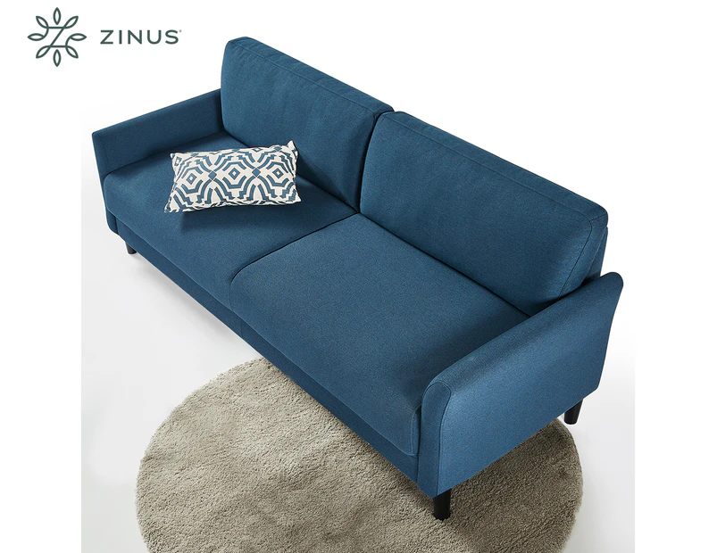 Zinus 3-Seat Jackie Sofa - Blue Weave/Black