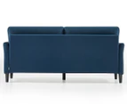 Zinus 3-Seat Jackie Sofa - Blue Weave/Black