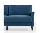 Zinus Jackie Sofa Couch 3 Seater - Blue Weave