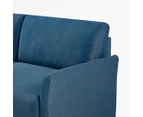 Zinus 3-Seat Jackie Sofa - Blue Weave/Black