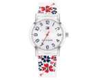 Tommy Hilfiger Girls' 29.5mm Silicone Watch - White/Multi