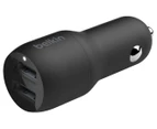 Belkin BoostCharge 24W Dual USB Car Charger w/ USB-A to Micro-USB Cable
