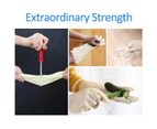 BOOMJOY 3 Pairs Cleaning Gloves, Nitrile Rubber Kitchen Gloves Heavy Duty for Cooking, Washing Kitchen, Bathroom, Car