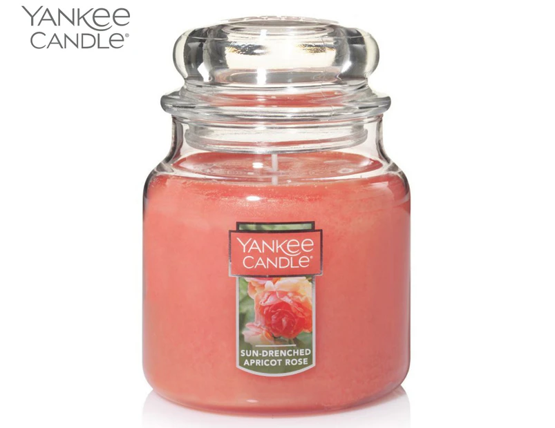 Yankee Candle Medium Jar 411g - Sun-Drenched Apricot Rose
