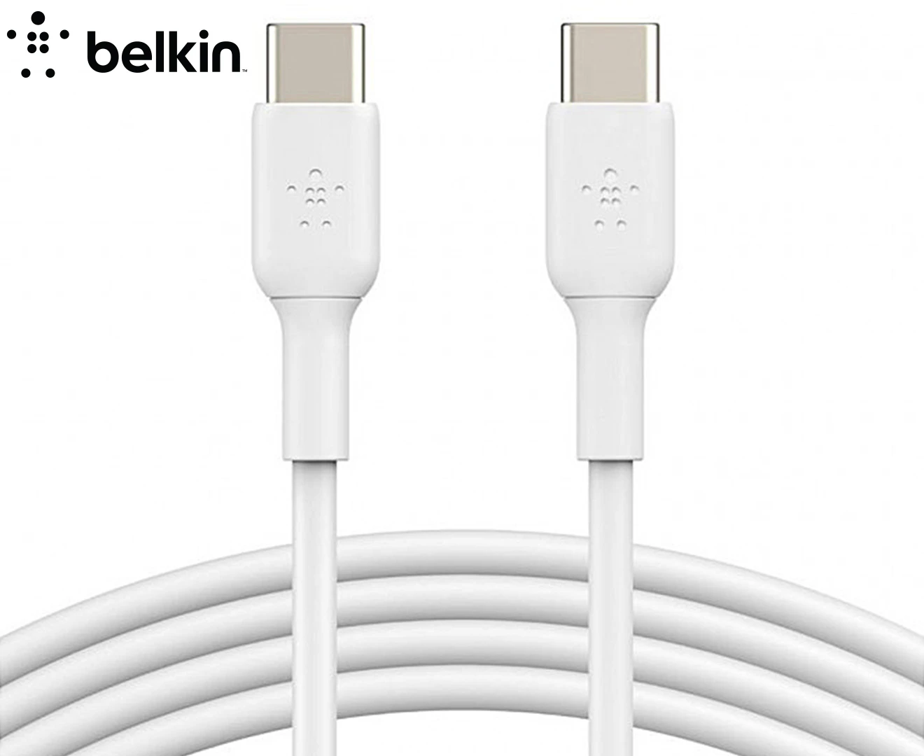 Belkin 2M USB-C to USB-C Data Charging Cable for HTC/LG/Samsung S9/S10 White