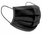 Virafree 3 Ply Disposable Protective Face Masks 50-Pack - Black 6