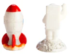 Rocket & Astronaut 3D Salt & Pepper Set