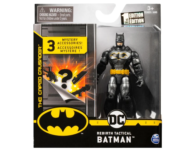 Rebirth Tactical Batman Figure 10cm + Mystery Accessories DC Batman