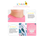 Mr Dive Kids Wetsuit Jellyfish Neoprene Children Long Sleeve Diving Suit Swimwear for Girl Wetsuit-Pink