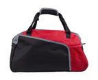 Miscellaneous Other Adult Unisex Saloniki Travel Holdall (Black/Red) - FS6880
