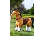 Light Brown Ride on Horse Animal Toy for Kids  - Large