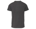 French Connection Men's Graphic Crew Neck Tee / T-Shirt / Tshirt - Charcoal Grey Heather