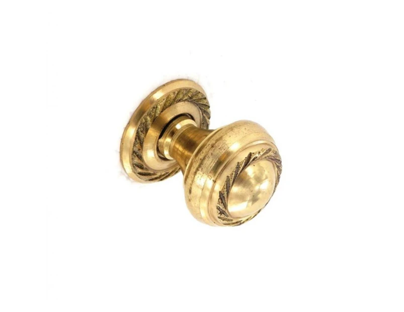 Securit Georgian Cupboard Knobs (Pack Of 2) (Gold) - ST6462