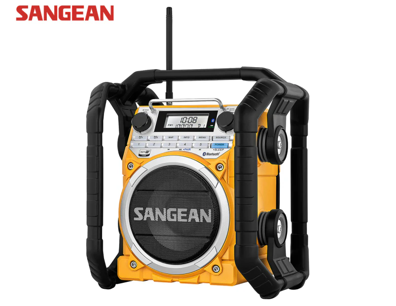 Sangean U4 Rugged Portable Tradie Radio - Yellow