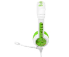 BuddyPhones School+ Education Headset - Green + Bonus Cable Organiser Wrap 2-Pack
