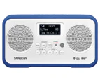 Sangean DPR-77 Portable Digital Radio - White/Blue