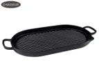 Chasseur 42x20cm Oval Stove Top Grill - Onyx