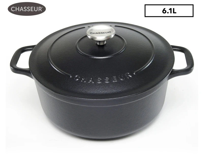 Chasseur 28cm / 6.1L Round French Oven - Matte Black