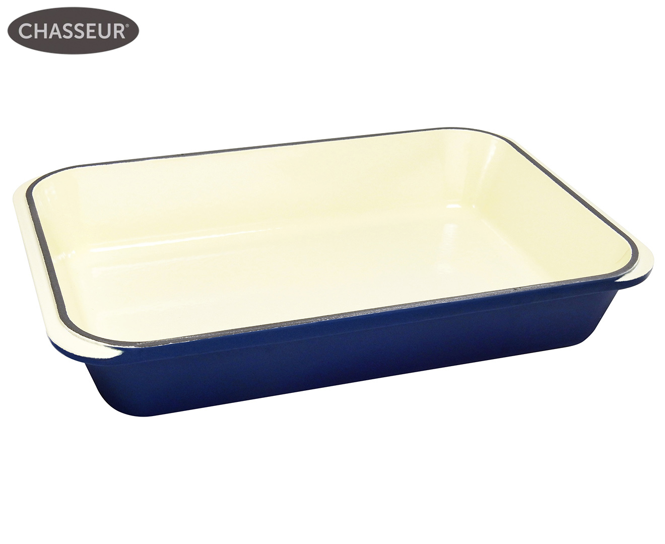 Chasseur 40x26cm Rectangular Roasting Pan French Blue Catch .au