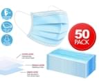 3 Ply Disposable Protective Face Masks 50-Pack 1
