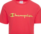 Champion Life Men's Heritage Script Tee / T-Shirt / Tshirt - Coral Glo