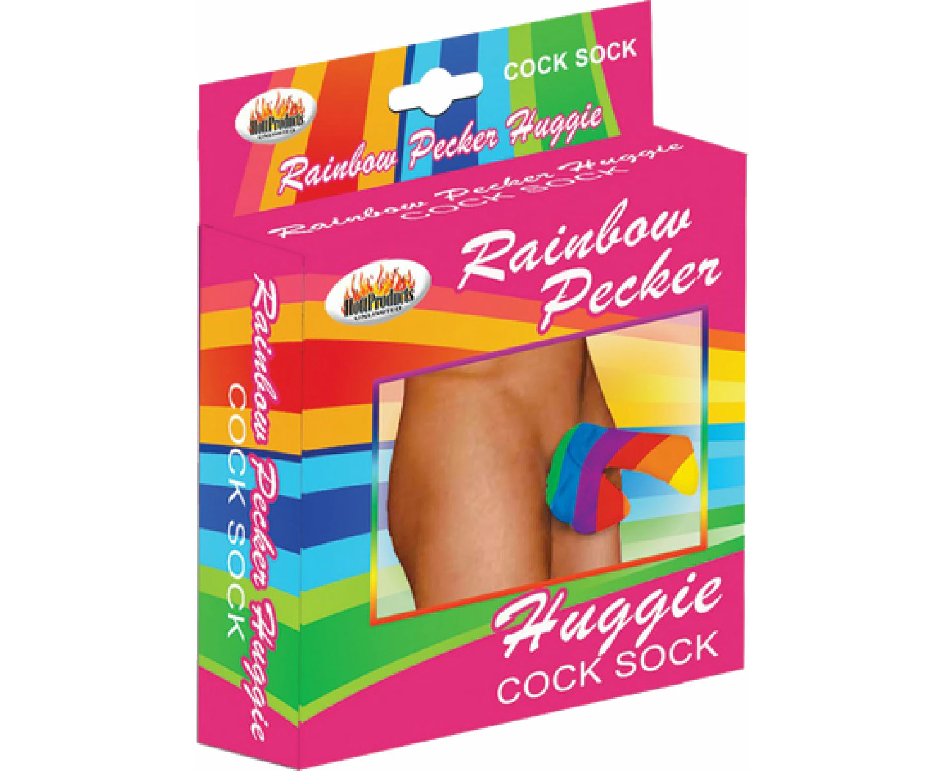 Rainbow Huggie Cock Sock