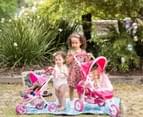 Valco Baby Just Like Mum Mini Marathon Doll Toy Pram - Pink 2