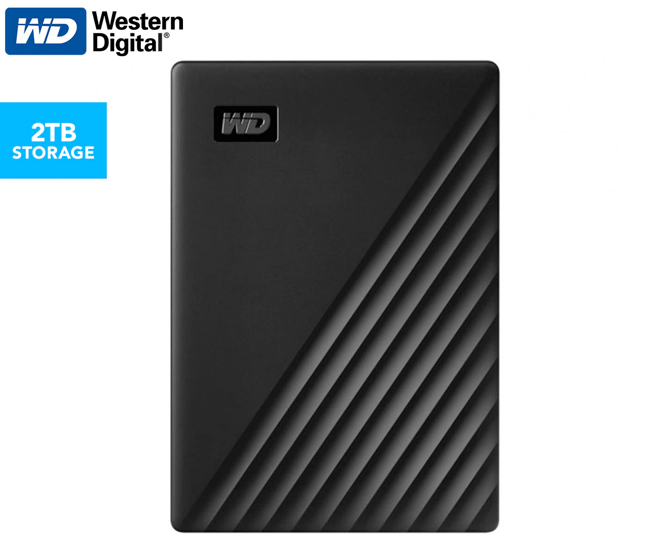 WD My Passport 2TB USB 3.2 Portable Hard Drive - Black