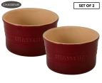 Set of 2 Chasseur 9.5x5.6cm La Cuisson Ramekin - Bordeaux