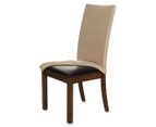 Ortega Home Stretch Dining Chair Cover 6-Pack - Taupe