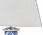 Lexi Lighting Beth Ceramic Table Lamp - Blue/White