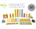 Tegu - Magnetic Wooden Blocks 42pc - Tints