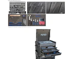 Sp Tools Kit 14 Drawer Tool Box Roller Cabinet 296 Pc Metric Sae Black Sp52295d