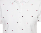 Tommy Hilfiger Women's Tamara Dot Polo Shirt - Bright White/Multi