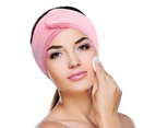 Dilly's Collections Microfibre Headband Hair Makeup Application Accessory - Pink