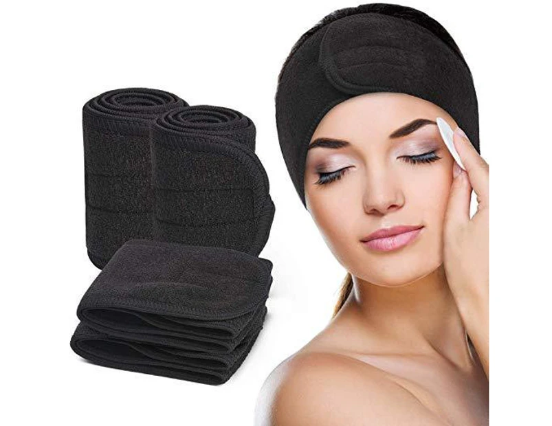 Dilly's Collections Microfibre Headband Hair Makeup Application Accessory - Black