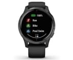 Garmin 43mm Venu GPS Smartwatch - Black/Slate 3